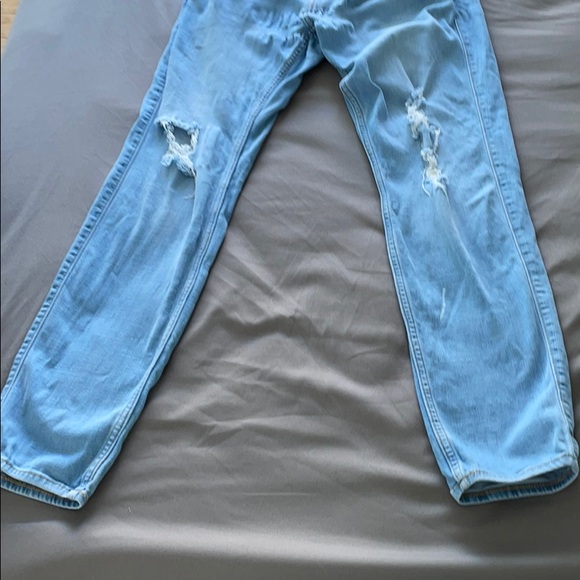 Baby Blue Hollister Ripped Jeans W 29 L 30 - Picture 4 of 4